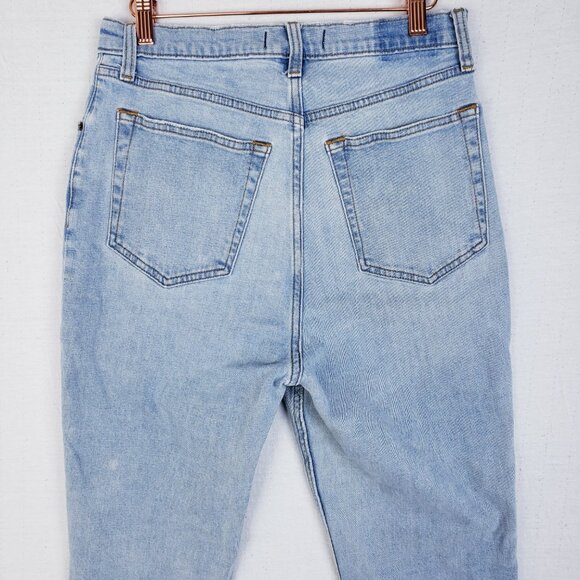 Abercrombie & Fitch Jeans 90s Slim Straight Ultra High Rise Crossover Waist 30 R - Picture 10 of 12